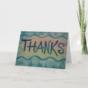 Tarjeta De Agradecimiento Gracias a Watercolor