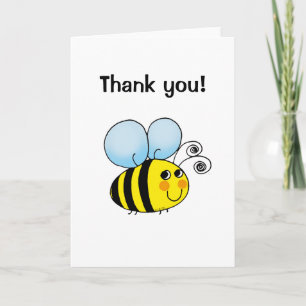 Tarjeta De Agradecimiento Gracias! (Abeja)