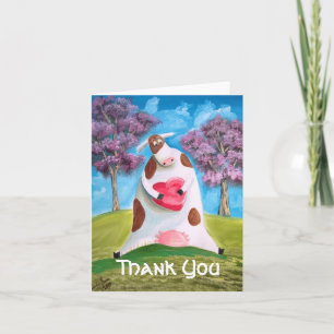 Tarjeta De Agradecimiento Gracias acobardar el corazón