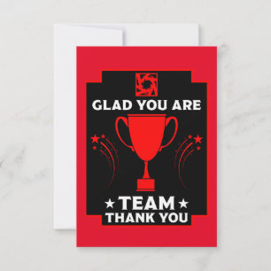 Tarjeta De Agradecimiento Gracias al equipo corporativo