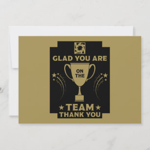 Tarjeta De Agradecimiento Gracias al equipo corporativo