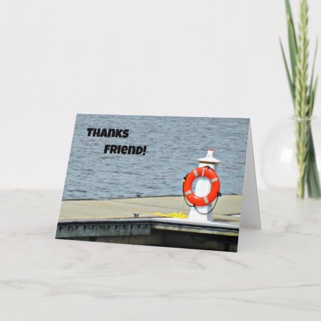 Tarjeta De Agradecimiento ¡Gracias amigo! (Anverso)