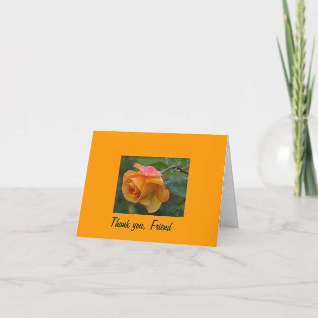 Tarjeta De Agradecimiento Gracias, amigo (Anverso)