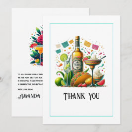 Tarjeta De Agradecimiento “¡Gracias, Amigo!” Fiesta-Fresca