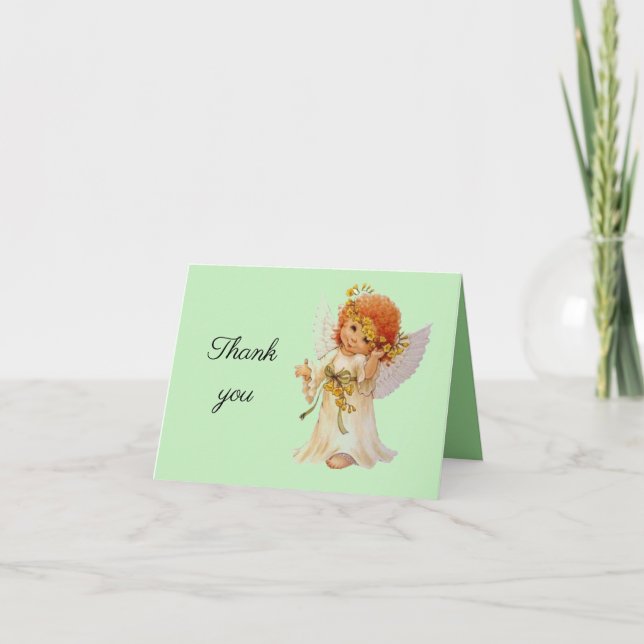 Tarjeta De Agradecimiento Gracias ángel (Anverso)