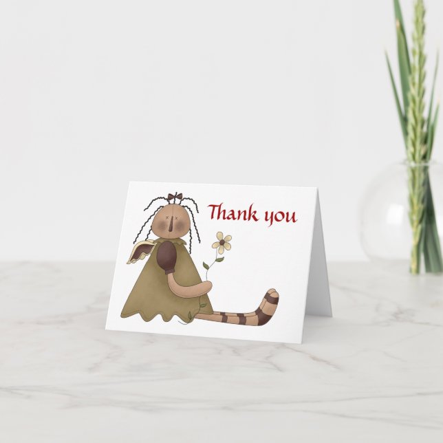 Tarjeta De Agradecimiento Gracias Angel (Anverso)