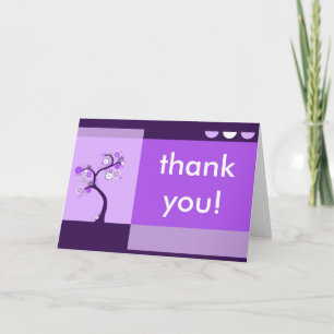 Tarjeta De Agradecimiento gracias : árbol retro