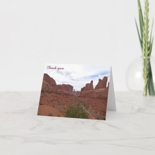 Tarjeta De Agradecimiento Gracias - Arches (Anverso)