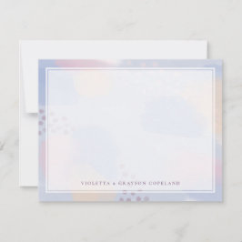 Tarjeta De Agradecimiento Gracias Arte Resumen Azul