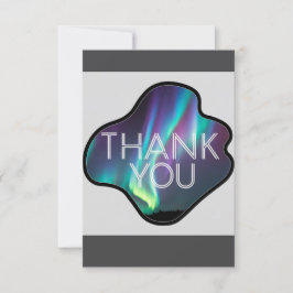 Tarjeta De Agradecimiento Gracias, Aurora Boreal