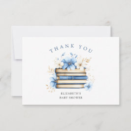 Tarjeta De Agradecimiento Gracias Baby Shower de Blue Storybook