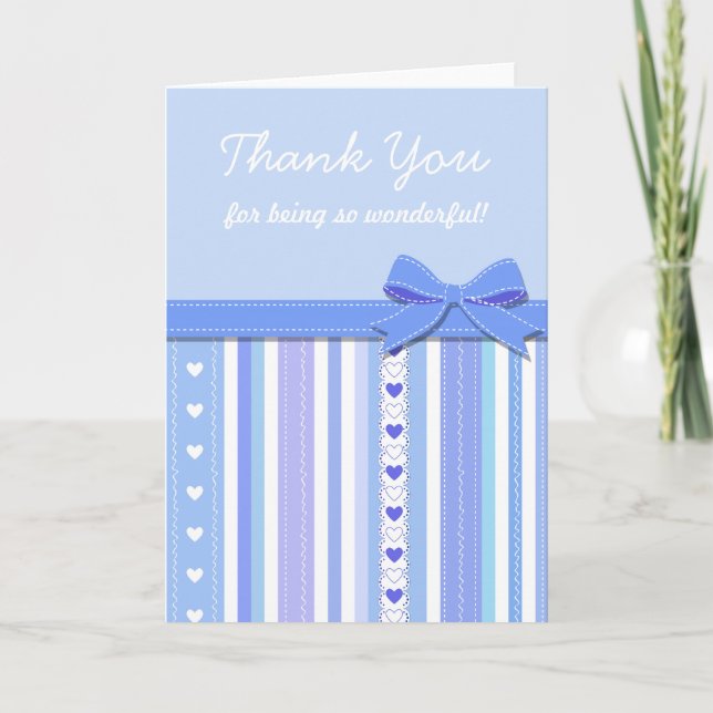 Tarjeta De Agradecimiento Gracias Baby Shower Gift (Anverso)