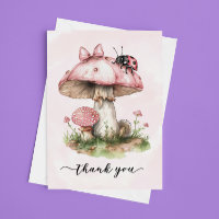 Gracias Baby Shower Ladybug Mushroom