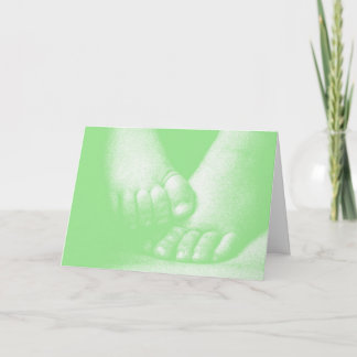 Tarjeta De Agradecimiento Gracias Baby Shower - Verde