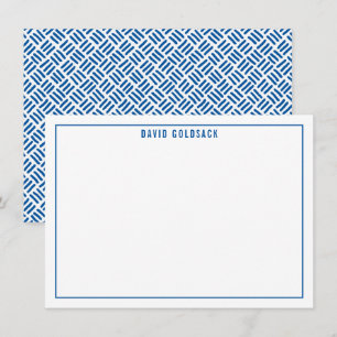 Tarjeta De Agradecimiento GRACIAS BAR MITZVAH azul real simple moderno