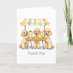 Tarjeta De Agradecimiento Gracias, base de lemonade para perros de cartón es