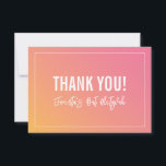 Tarjeta De Agradecimiento GRACIAS BAT MITZVAH moderno gradiente amarillo ros<br><div class="desc">por kat massard >> https://linktr.ee/simplysweetpaperie <<< Una forma sencilla y elegante de agradecerle a su invitado por asistir a su evento. Configurar como plantilla es sencillo para usted agregar sus propios detalles, o pulsar el botón personalizar y puede añadir o cambiar texto, fuentes, tamaños, etc TIP :: 1. Para cambiar/mover...</div>