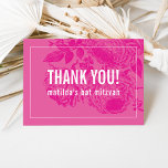 Tarjeta De Agradecimiento GRACIAS BAT MITZVAH moderno y elegante rosa floral<br><div class="desc">por kat massard >> https://linktr.ee/simplysweetpaperie <<< Una forma sencilla y elegante de agradecerle a su invitado por asistir a su evento. Configurar como plantilla es sencillo para usted agregar sus propios detalles, o pulsar el botón personalizar y puede añadir o cambiar texto, fuentes, tamaños, etc TIP :: 1. Para cambiar/mover...</div>