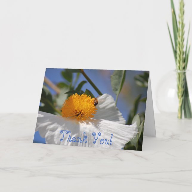 Tarjeta De Agradecimiento Gracias Bee (Anverso)