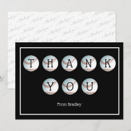 Tarjeta De Agradecimiento Gracias béisbol personalizado