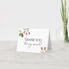 Tarjeta De Agradecimiento Gracias Berry Dulce 