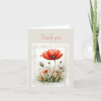 Gracias Blank Gracias Red Poppy Garden Flower