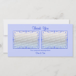 Tarjeta De Agradecimiento Gracias Blue Light 2 Photos