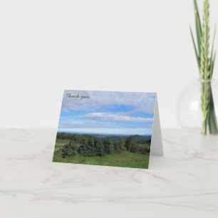 Tarjeta De Agradecimiento Gracias - Blue Ridge Mountain