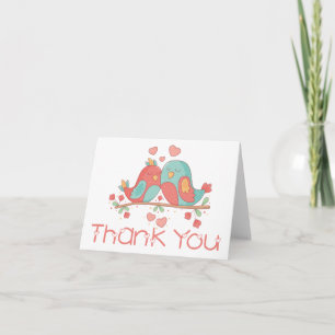 Tarjeta De Agradecimiento Gracias, Boda azul turquesa verde