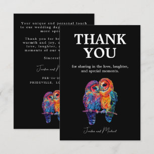 Tarjeta De Agradecimiento 🌈 Gracias boda de Unidad Eterna LGBTQ