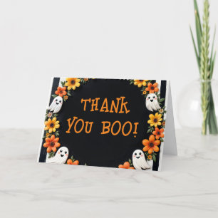 Tarjeta De Agradecimiento Gracias Boo - Personalizado Halloween