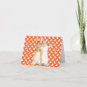 Tarjeta De Agradecimiento Gracias Bunny Greeting Card