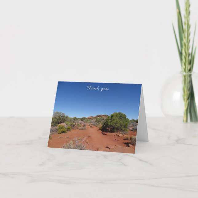 Tarjeta De Agradecimiento Gracias - Canyonlands (Anverso)