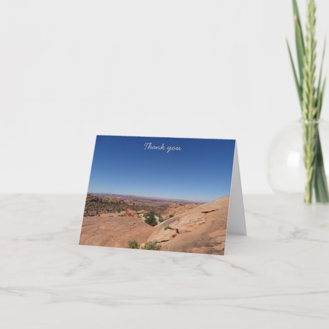Tarjeta De Agradecimiento Gracias - Canyonlands (Anverso)