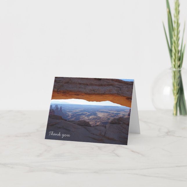 Tarjeta De Agradecimiento Gracias - Canyonlands (Anverso)