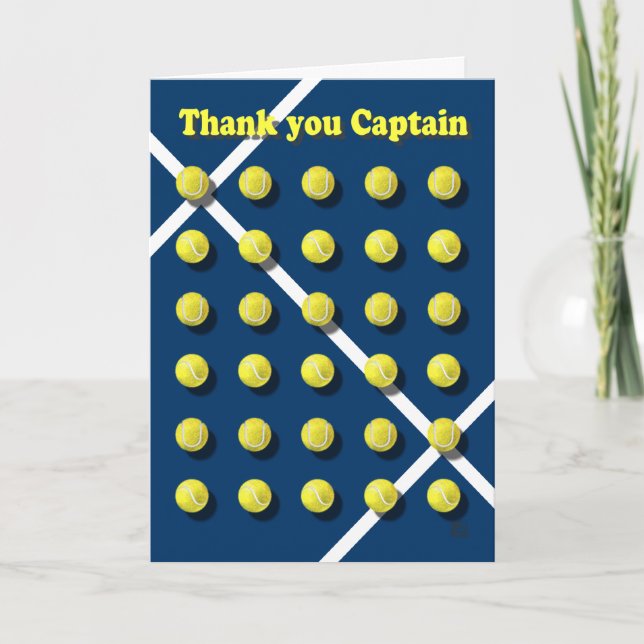 Tarjeta De Agradecimiento Gracias Captain (Anverso)