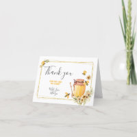 Gracias Card Abeja cumpleaños