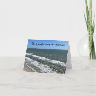Tarjeta De Agradecimiento Gracias Card Beach House