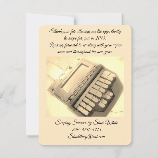 Tarjeta De Agradecimiento Gracias cardar (Anverso)