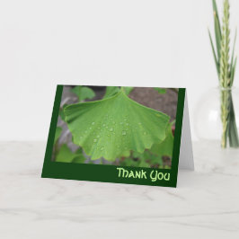 Tarjeta De Agradecimiento Gracias cardar - biloba del ginko