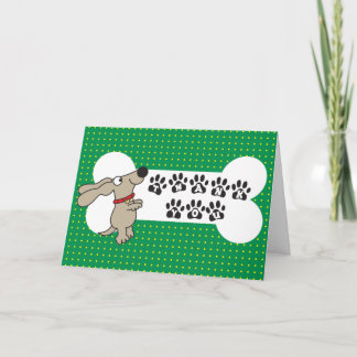 Tarjeta De Agradecimiento Gracias cardar del perro