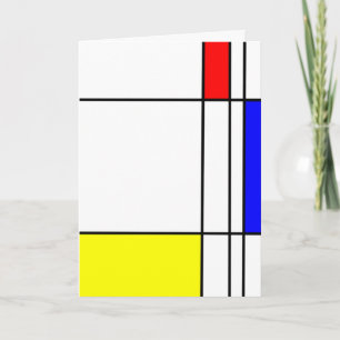 Tarjeta De Agradecimiento Gracias cardar (el estilo de Mondrian)