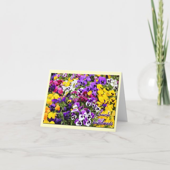 Tarjeta De Agradecimiento Gracias cardar--Pensamientos (Anverso)