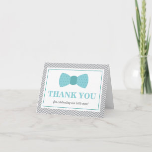 Tarjeta De Agradecimiento Gracias cardar, pequeño hombre, pajarita