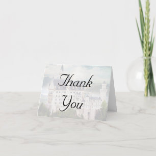 Tarjeta De Agradecimiento Gracias cardar por la boda temática del castillo