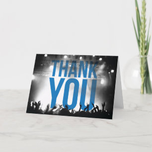 Tarjeta De Agradecimiento Gracias cardar - tema del concierto