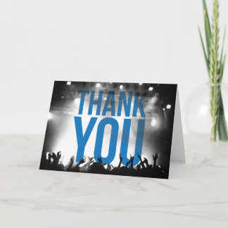 Tarjeta De Agradecimiento Gracias cardar - tema del concierto