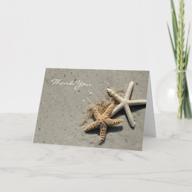 Tarjeta De Agradecimiento Gracias Cards Beach (Anverso)