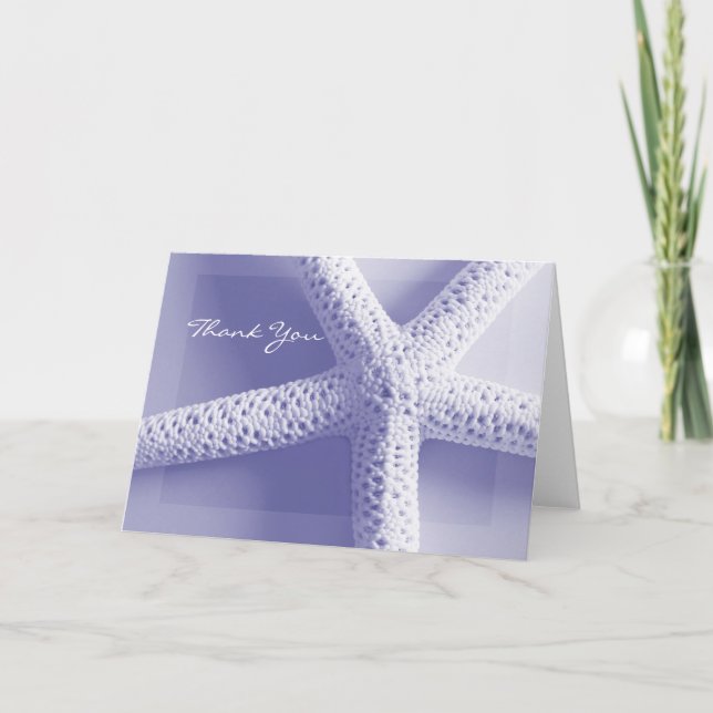 Tarjeta De Agradecimiento Gracias Cards Beach Theme (Anverso)