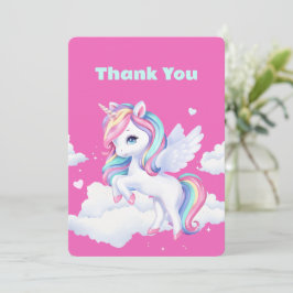 Tarjeta De Agradecimiento Gracias Cartas a una mágica fiesta de cumpleaños.